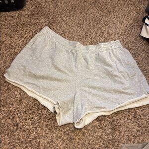 Aerie Light Gray Lounge Shorts